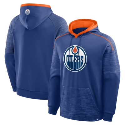 Edmonton Oilers Fanatics Goaltender Defender Raglan Pullover Hoodie - Royal